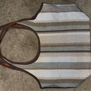 The Sak Brown Purse Orange Satin Lining